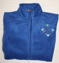 Monogrammed fleece jacket