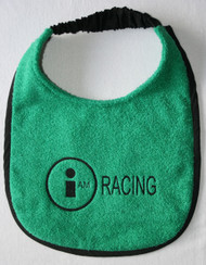 spearmint green terry dog drool bib