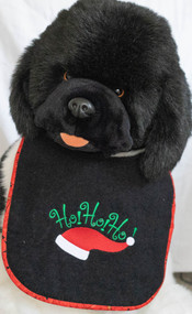 Santa Hat Dog Drool Bib