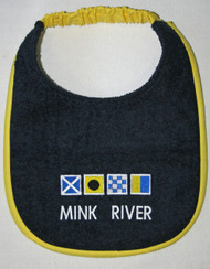 Mink River Logo Drool Bib