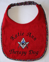 Custom Therapy Dog Drool Bib