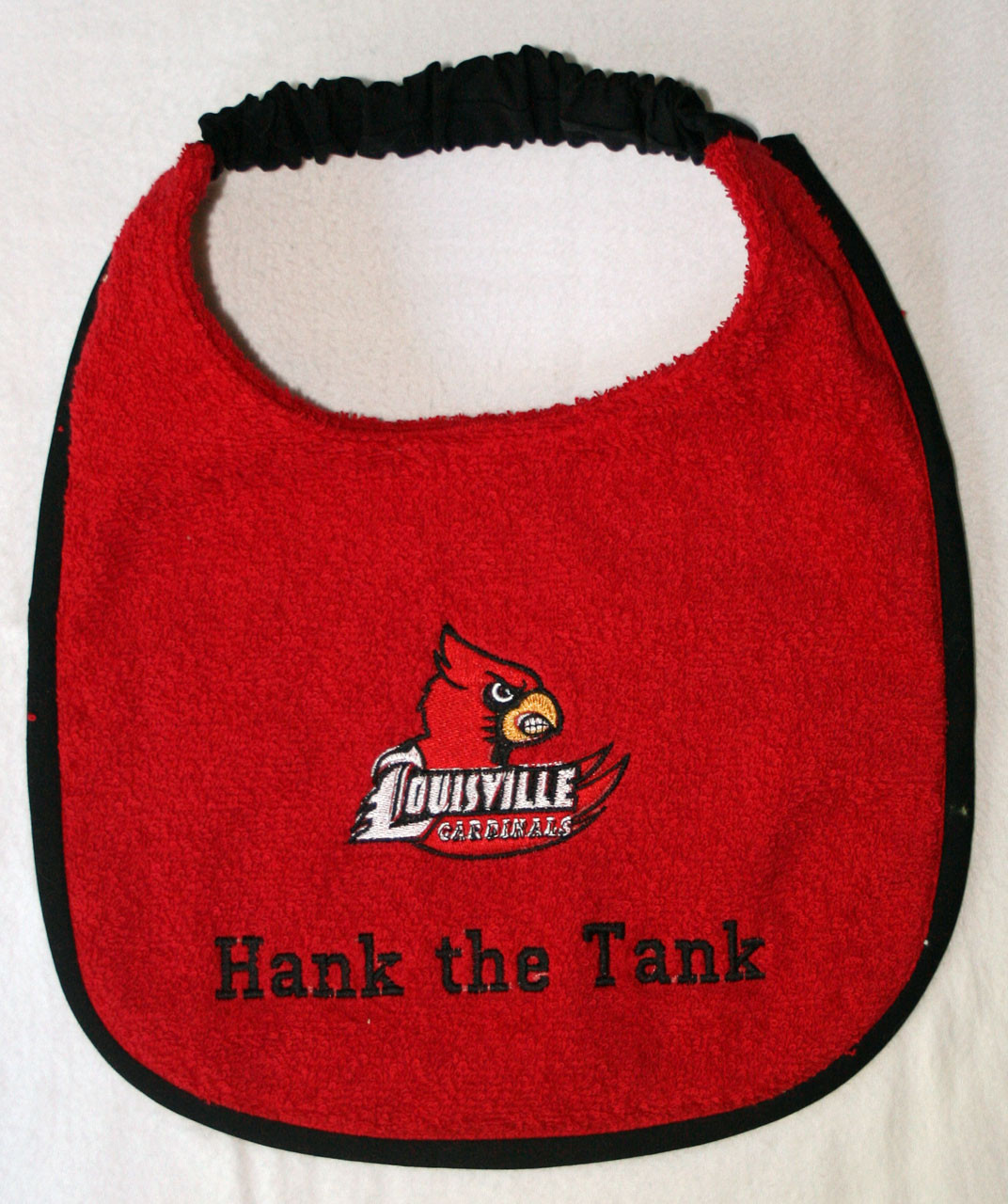Louisville Cardinals Name Drool Bib - Designs By 2Paws
