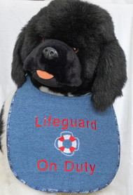 Lifeguard On Duty Dog Drool Bib