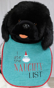 I Ate The Naughty List Dog Drool Bib Special Order