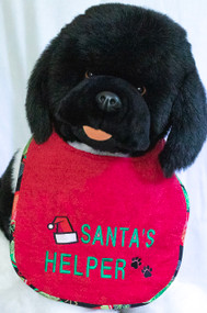 Santa's Helper Dog Drool Bib Special Order