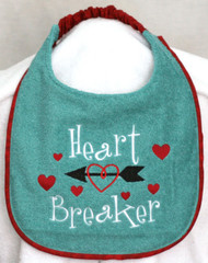 Heart Breaker Special Order Drool Bib