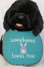 Somebunny Loves You Dog Drool Bib Special Order
