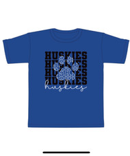 2025-2026 Royal Blue Huskies Paw COTTON Shirt