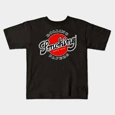 Smoking T-shirt with Deluxe Logo Design - Black Color