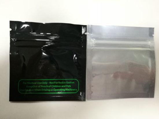 1 Gram Mylar Bags for Herbs & More - Black/Clear, 1000 pcs