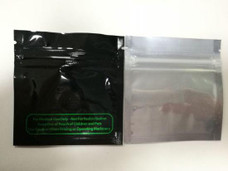 1 Gram Size Mylar Bags - Black/Clear Colors