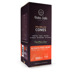 Bake Sale Bleach-Free Hemp King Size Pre-rolled Cones - 800ct Bulk Box