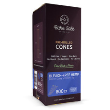 Bake Sale Bleach-Free Hemp Middle Man Size Pre-rolled Cones - 800ct Bulk Box