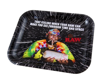 Juicy Jay's Large Metal Rolling Tray - 14 x 11 - Beamer Smoke