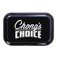 Tommy Chong Medium Metal Rolling Tray, Chong's Choice Design - 10.75" x 6.25"