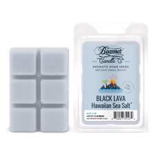 Beamer Candle Co. Aromatic Home Series 2.4oz Wax Drops - 6-Count Pack - Black Lava Hawaiian Sea Salt Scent