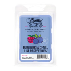 Beamer Candle Co. Aromatic Home Series 2.4oz Wax Drops - 6-Count Pack - Blueberries Smell Like Raspberries Scent