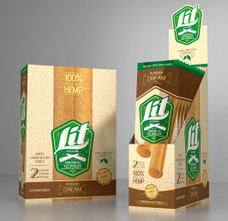 Lit Culture Organic Hemp Wraps, Russian Cream Flavor - 2-Ct Packs