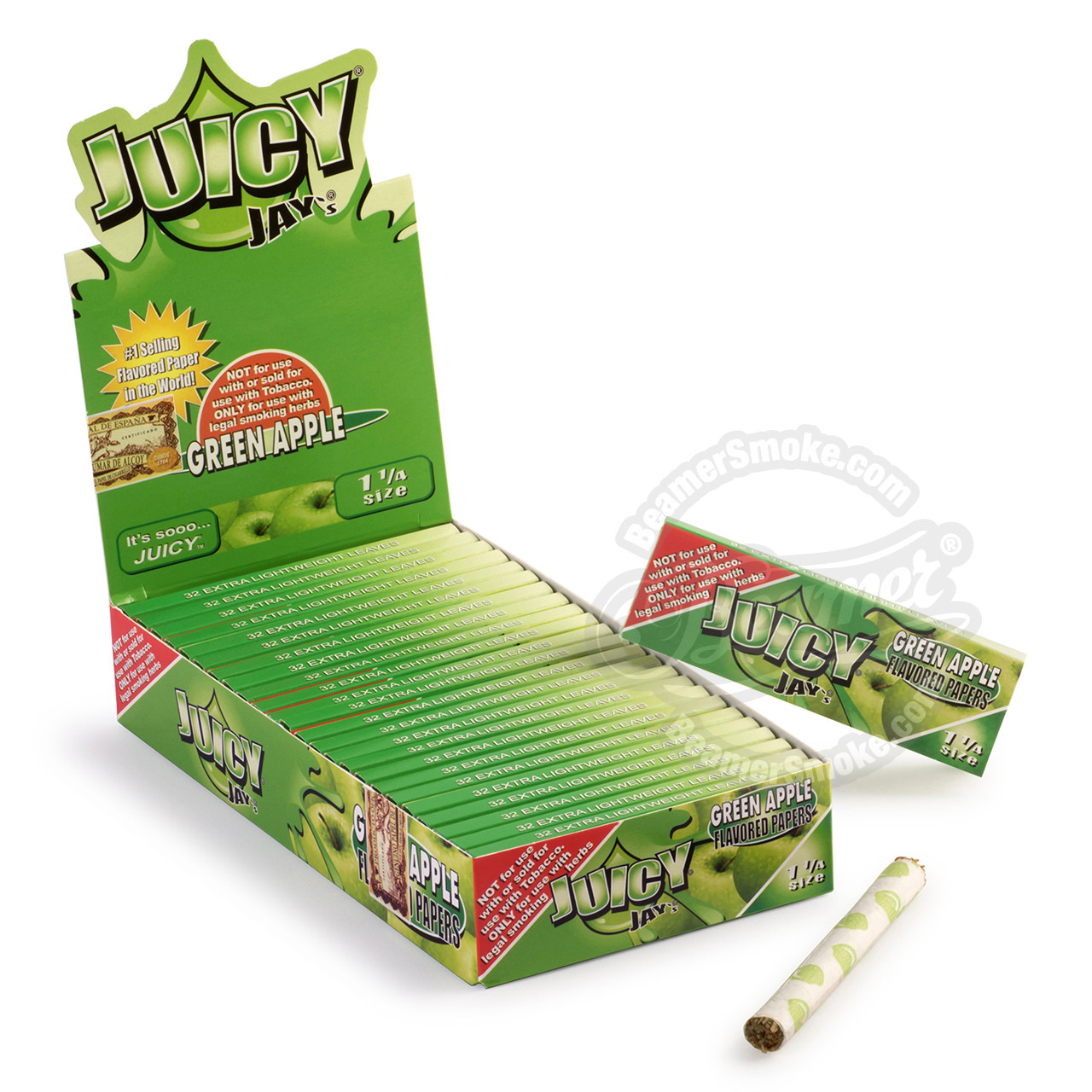 Buy Juicy Jay's Green Apple 1 1/4 Flavored Rolling Papers