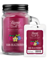 Van-Blazzberry 12oz Aromatic Home Series Candle & Wax Drop Bundle