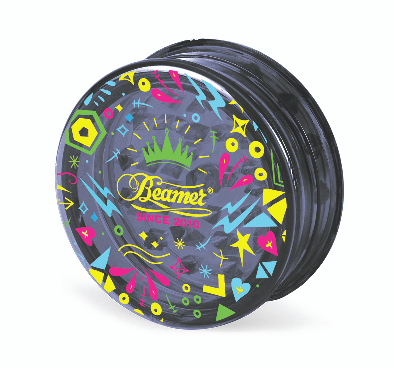 Beamer 3Piece Acrylic Grinder Funky Black