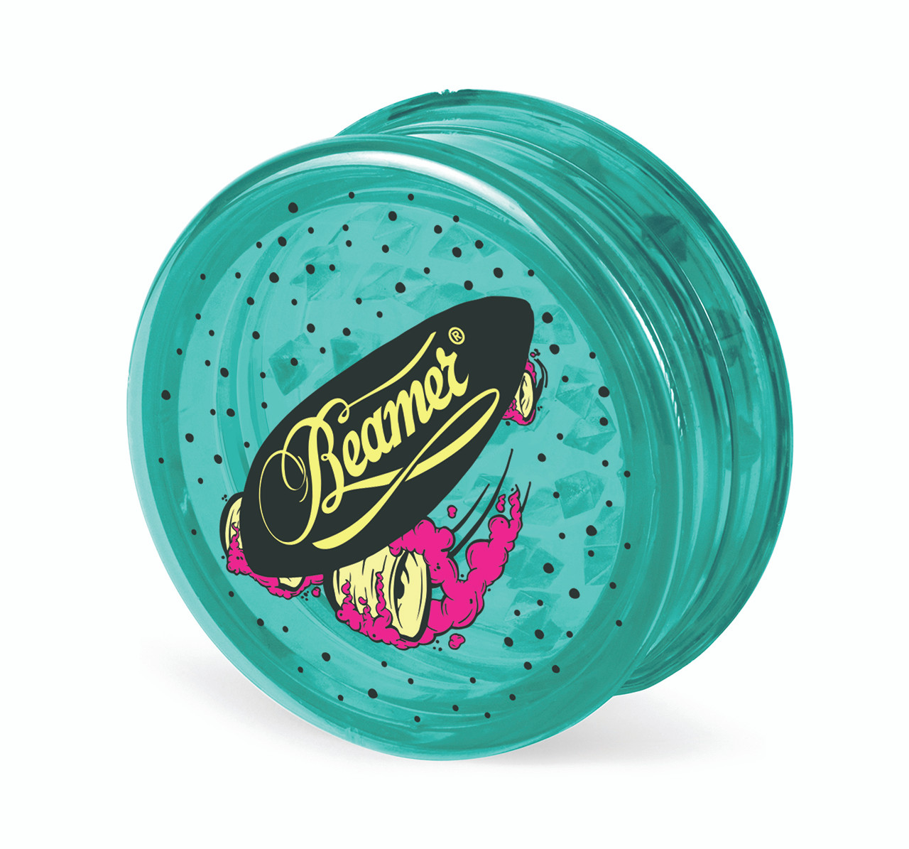 Beamer 3Piece Acrylic Grinder Skate Aqua