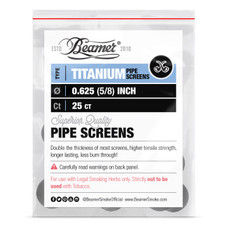 Beamer .625” Titanium Pipe Screens