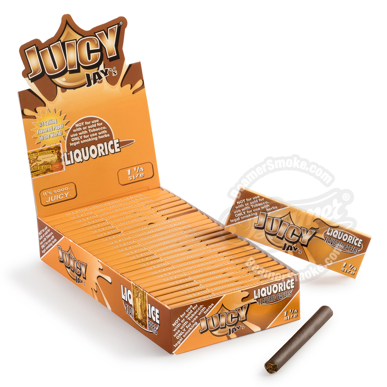 1 1/4 Size Liquorice Flavor Juicy Jay's Rolling Papers