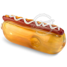 4.5” Glass Hot Dog Handpipe