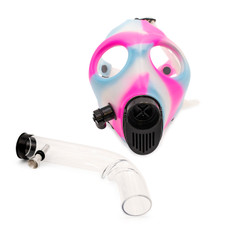 Adjustable Strap Gas Mask with Attachable 12" Curved Acrylic Steamroller