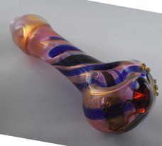 5” Fumed Glass Handpipe with Frog Design