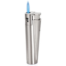 Clipper Metal Jet Flame Lighters - Silver Color 