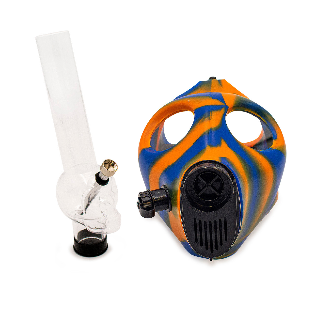 Bigstone Silicone Gas Mask Hookah Bong – Protective Mask Smoking Set, Novelty Design