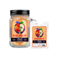 Detroit Apple Pie 12oz Smoke Killer Collection Candle and Wax Drop Bundle 