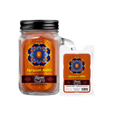 Moroccan Amber 12oz Smoke Killer Collection Candle & Wax Drop Bundle