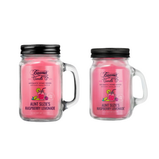 Aunt Suzie’s Raspberry Lemonade 12oz & Mini 4oz Aromatic Home Series Candle Bundle