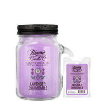 Lavender Chamomile 4oz Mini Aromatic Home Series Candle & Wax Drop Bundle
