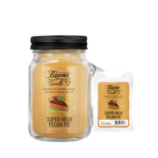 Super High Pecan Pie 4oz Mini Aromatic Home Series Candle & Wax Drop Bundle