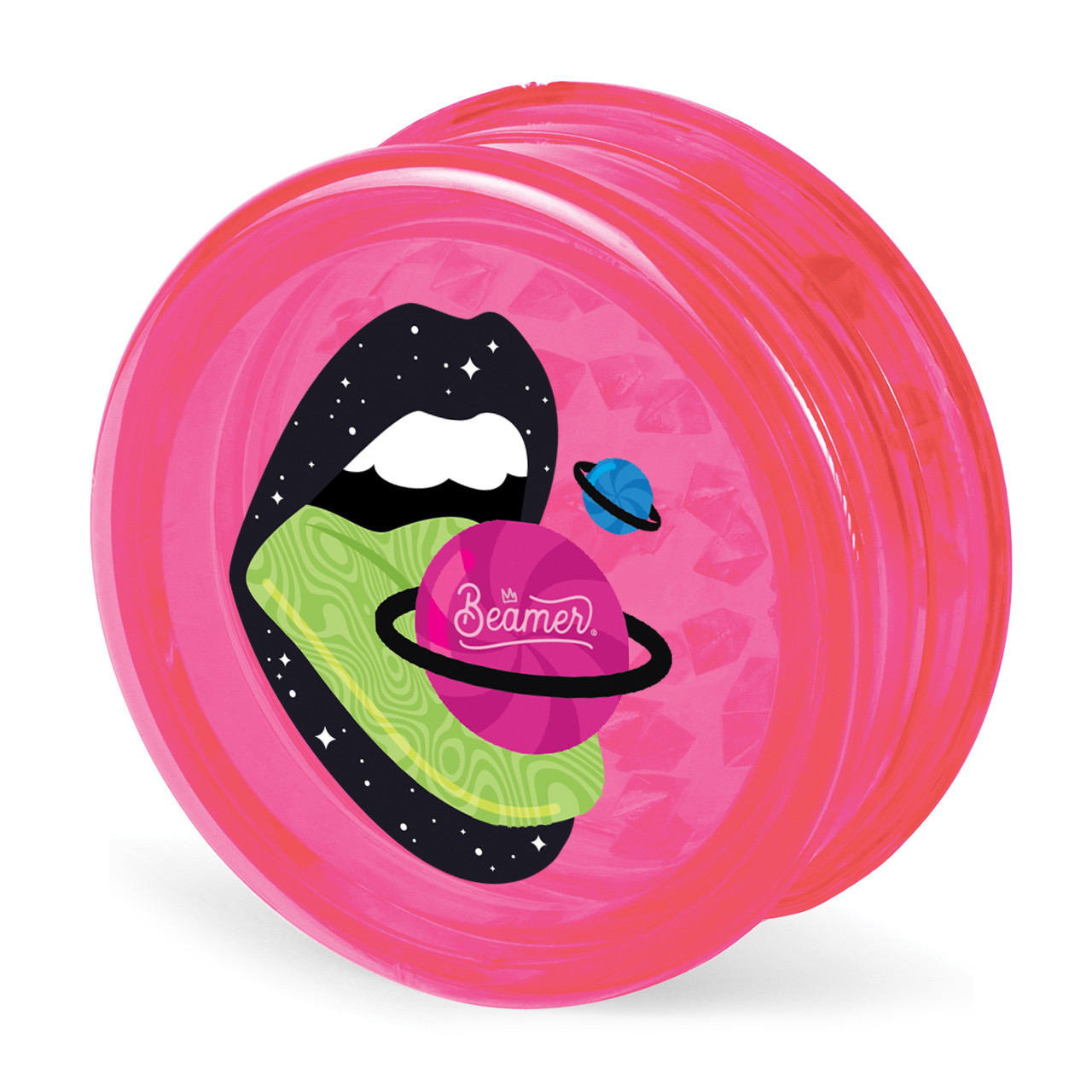 Beamer Virgin Acrylic Grinder - w/ Storage Compartment - 3 Piece