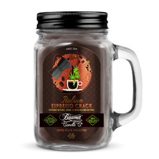 Beamer Candle Co. - Candle - Smoke Killer Collection - 12oz Glass Mason Jar - W/ Handle & Metal Lid - Italian Espresso Crack