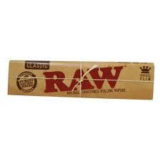 Raw King Size Slim Unbleached Natural Rolling Papers