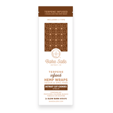 Bake Sale- Terpene Infused Herbal Wraps- Detroit Cookies Flavor-2-Ct