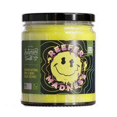 Beamer Candle Co. - Candle - All Odor & Smoke Killer - Medium Glass Jar - W/ Metal Lid - Reefer Madness Scent