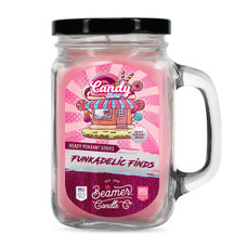 Beamer Candle Co. - Candle - Funkadelic Finds Collection - Large Glass Mason Jar - W/ Handle & Metal Lid - Candy Store