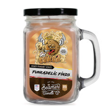 Beamer Candle Co. - Candle - Funkadelic Finds Collection - Large Glass Mason Jar - W/ Handle & Metal Lid - Get Baked