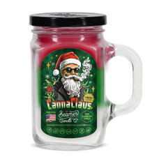 CannaClaus - SEASONAL SCENT - Large Mason Jar (12oz) Candle by Beamer Candle Co.