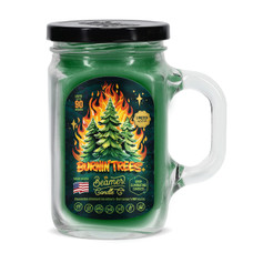 Burnin' Trees - SEASONAL SCENT - Large Mason Jar (12oz) Candle by Beamer Candle Co.
