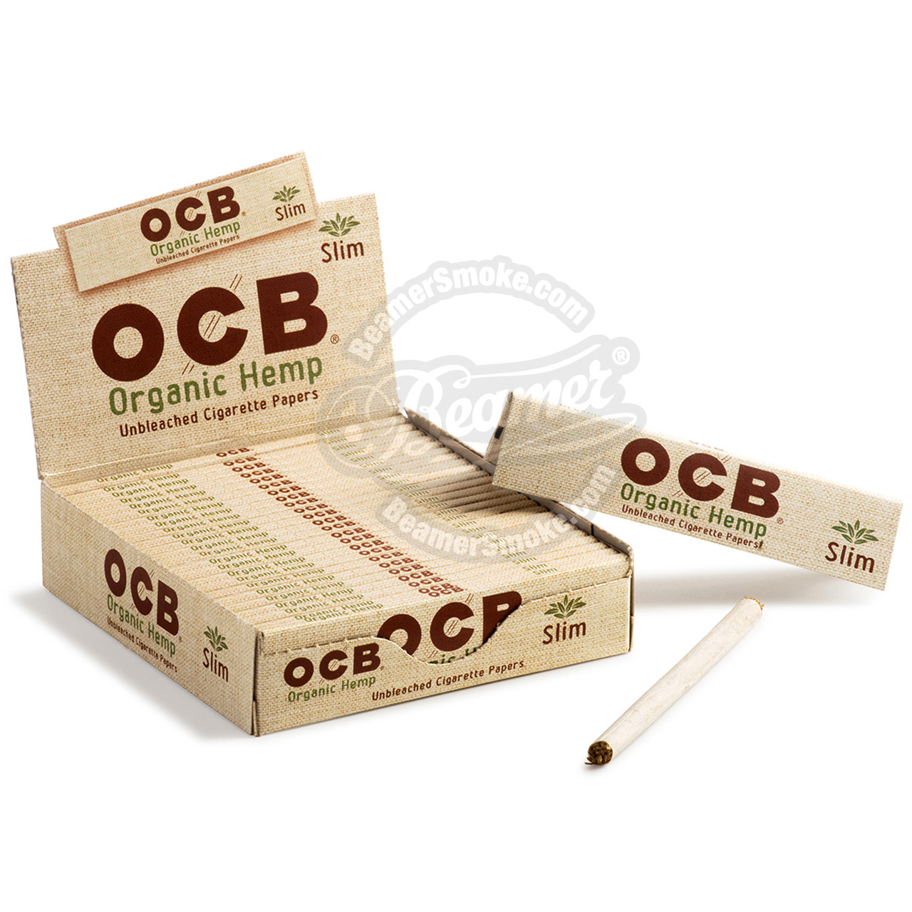 OCB 1009 Organic Hemp Slim UNBLEACHED Rolling Papers 