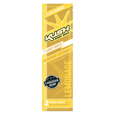 Kush Lemonade Flavor Herbal Hemp Wraps - 2 Count Packs