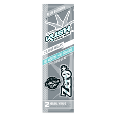 Kush Zero Flavor Herbal Wraps - 2 Count Packs